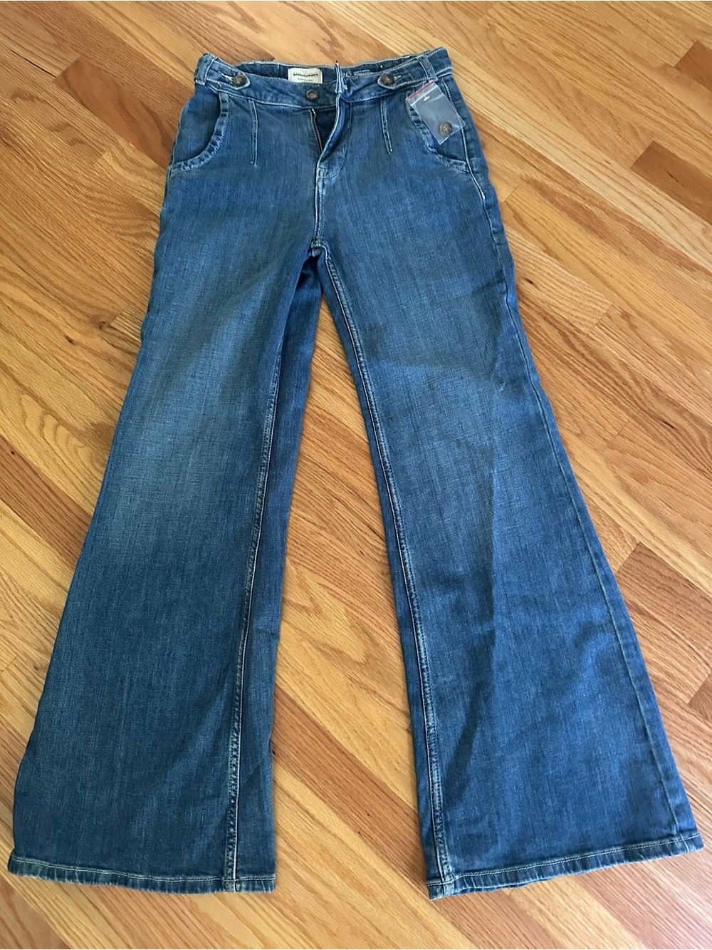 Pilcro Dark Blue Flare Jeans